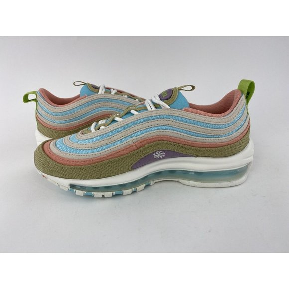 Nike Air Max 97 SE Sun Club Womens Sneakers Shoes Blue White Pink Tan DQ4126 400 - Picture 12 of 12